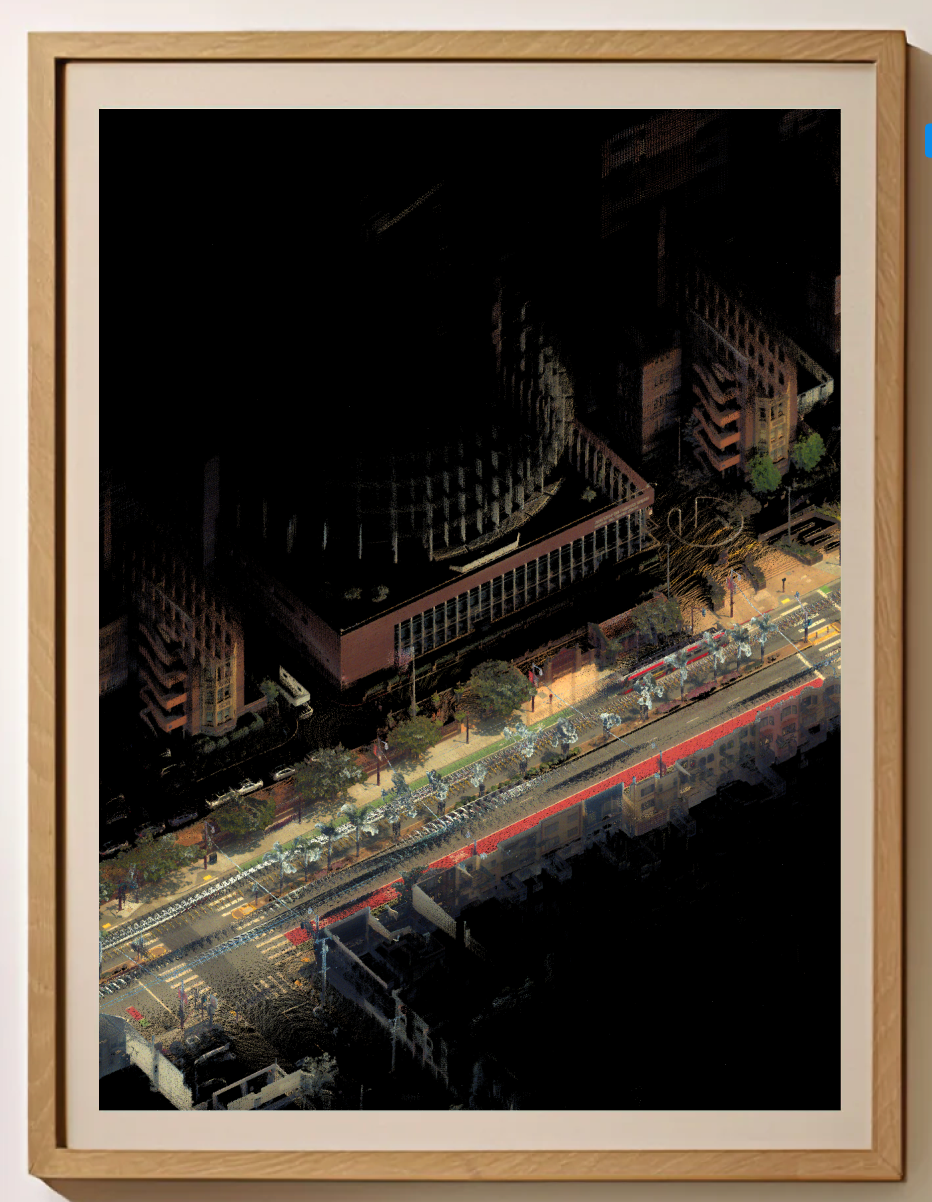Point Cloud Print - Framed