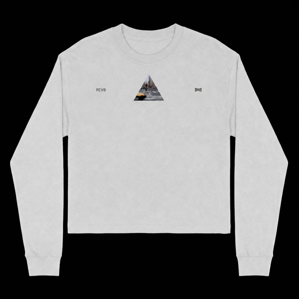 White Ouster REV8 long sleeve shirt